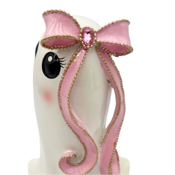 lol Pink Bow Halloween Ghost Girl Summerween Resin Figure NWT Coquette NWT - Picture 5 of 12